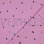 MUSSELIN STICKEREI BLUMEN HELLROSA (thumbnail) #4