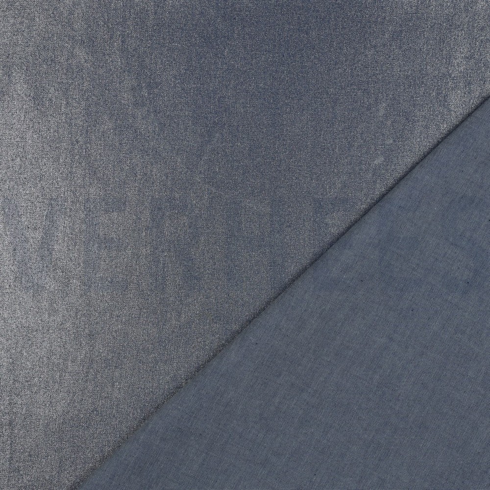 DENIM 4,5 OZ FOLIE ZILVER DONKERBLAUW #7