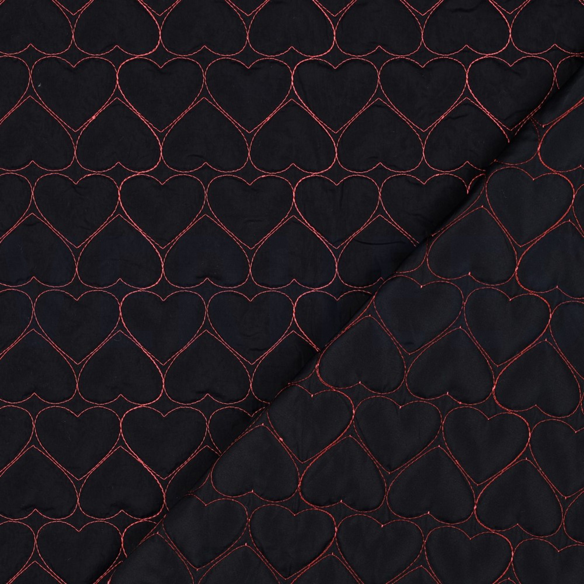 STEPPSTOFF STICKEREI NEON HERZEN MARINEBLAU/NEONROSA (high resolution) #4