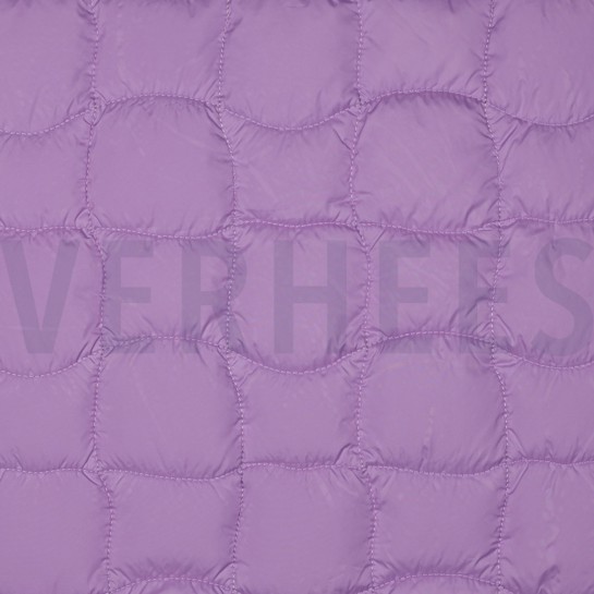 STEPPSTOFF GRAPHIC QUADRAT LILA/APRIKOSE #7