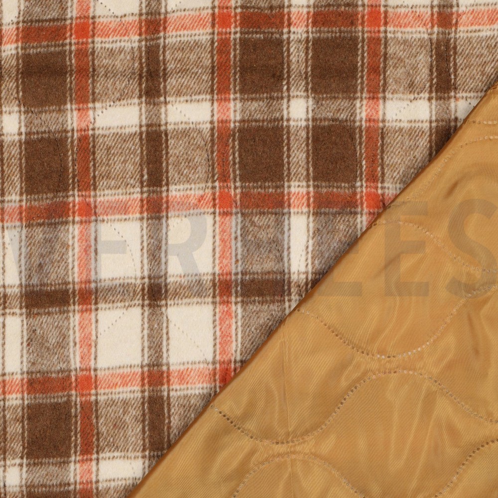 STEPPED CHECKS BROWN #7