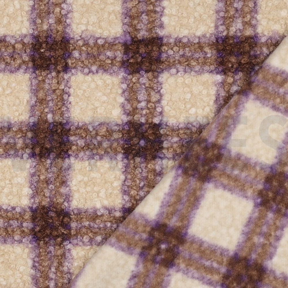 BOUCLÉ CARREAUX RAISIN #7