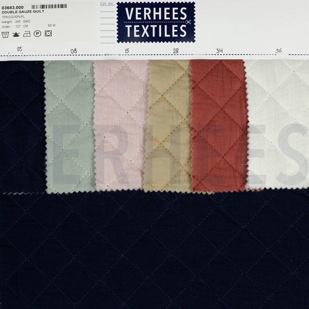 DOUBLE GAUZE QUILT ECRU #7