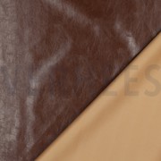 SIMILI CUIR BRILLANT STRETCH BRUN (thumbnail) #4