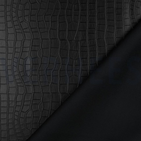 SIMILI CUIR STRUCTURÉ NOIR #7