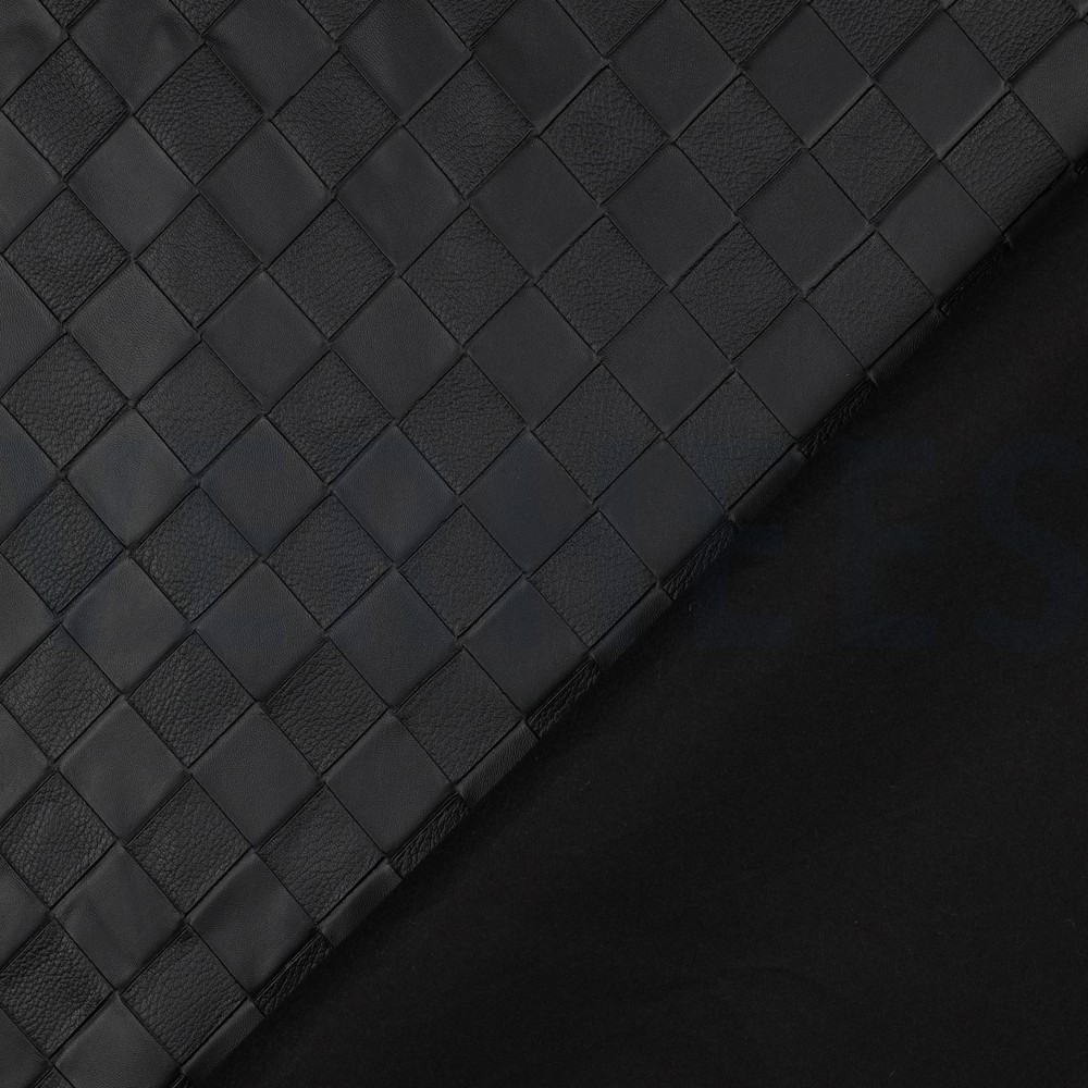 FAUX LEATHER WOVEN BLACK #7