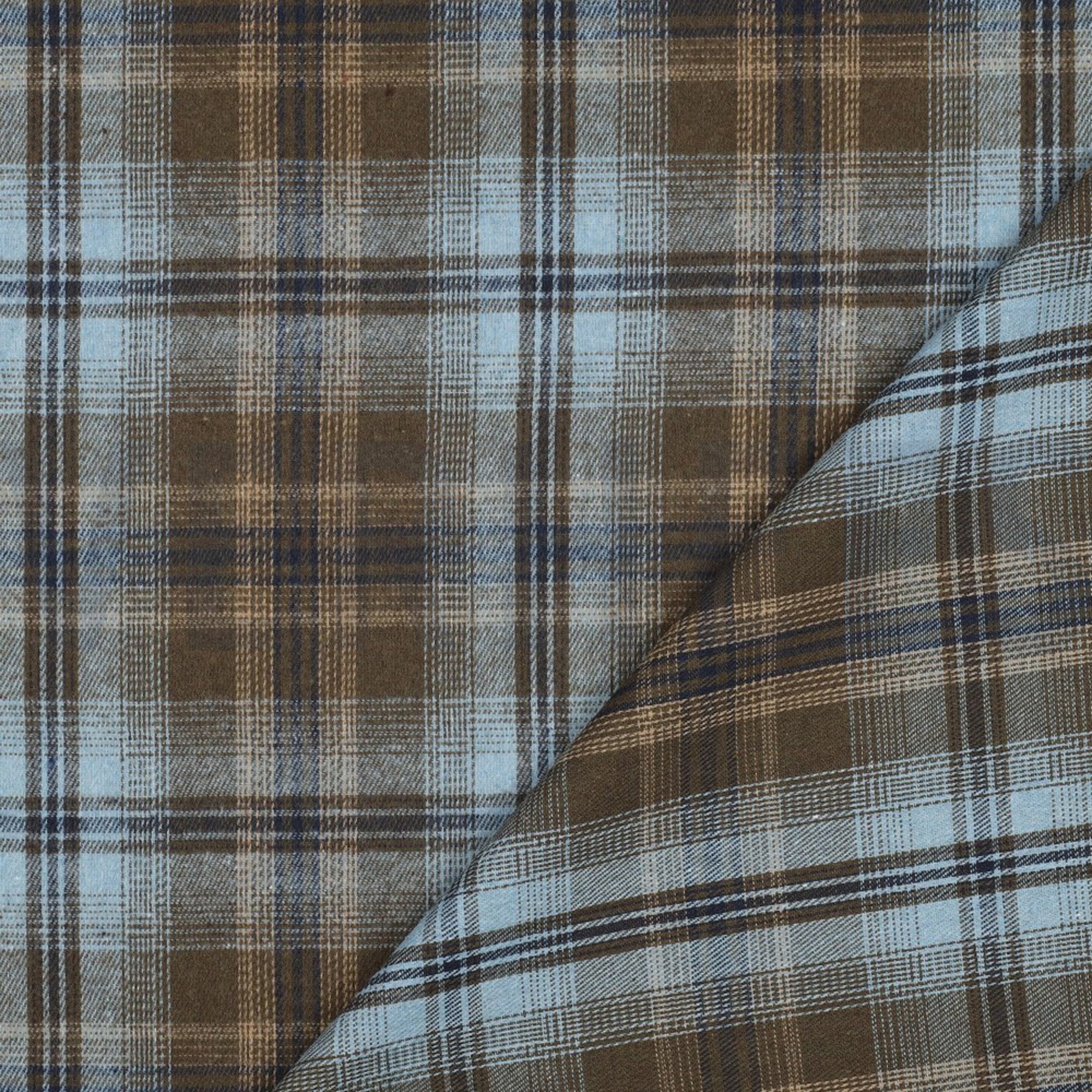 BRUSHED YARN DYED CHECKS BLUE (high resolution) #4