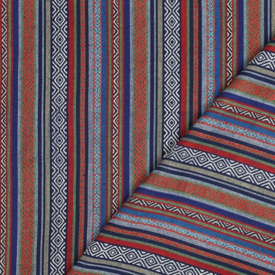 GARENGEVERFD STREPEN JACQUARD MULTI #7