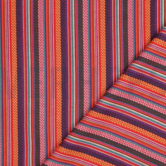 GARENGEVERFD STREPEN JACQUARD MULTI #7