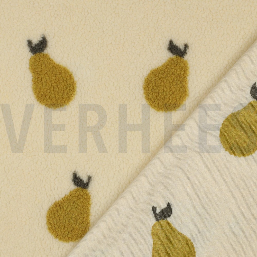 TEDDY JACQUARD PEARS OLD LIME #7