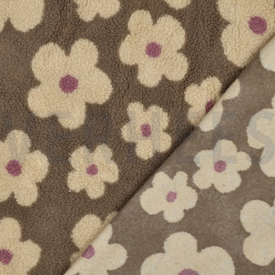 TEDDY JACQUARD FLOWERS TAUPE/BEIGE #7
