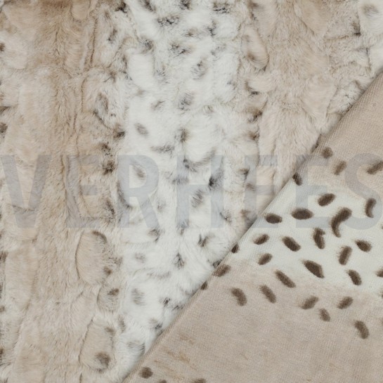 FAUX FUR ANIMAL SKIN BROWN #7