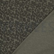 COTTON TOWELLING KNIT ANIMAL SKIN DARK GREEN (thumbnail) #4