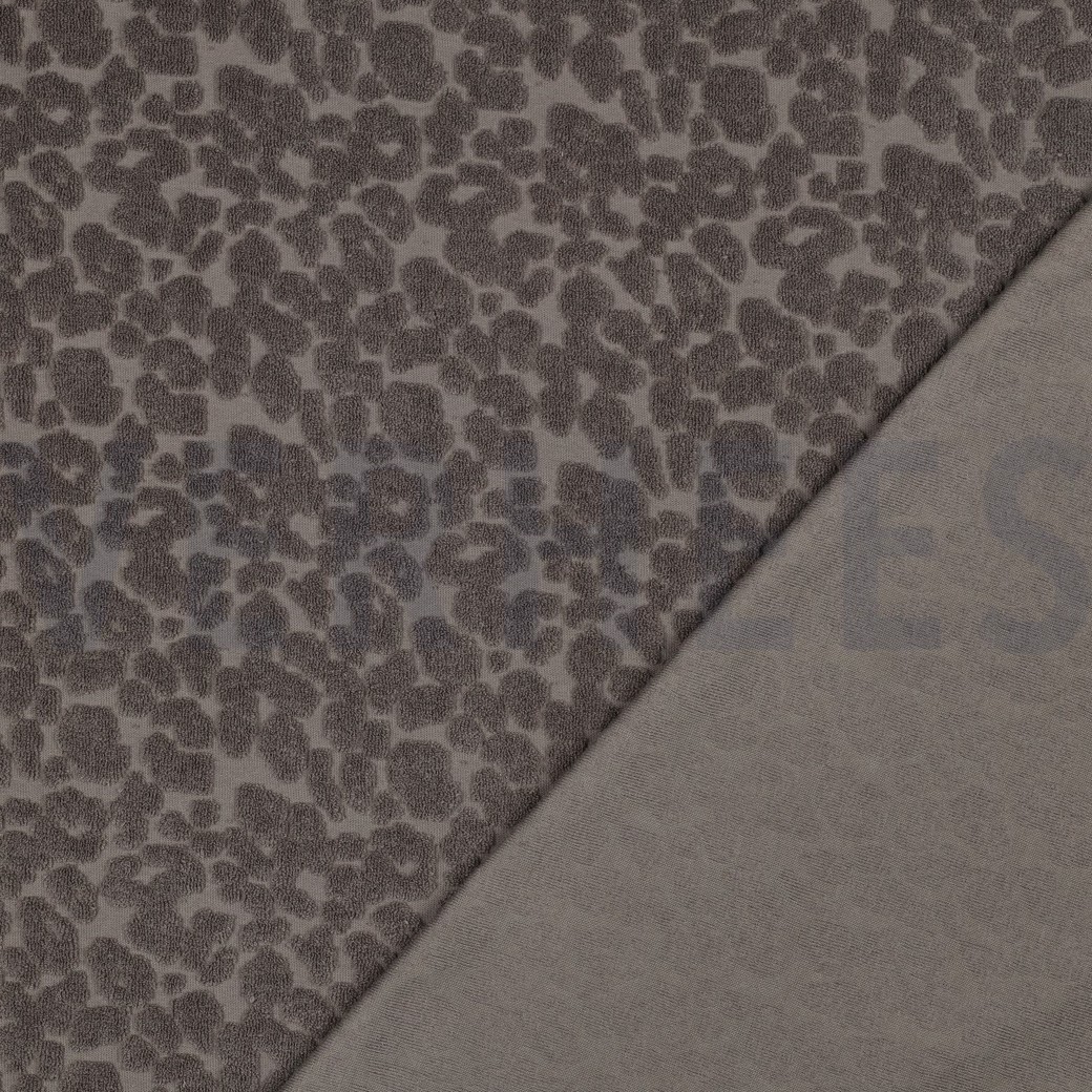 COTON ÉPONGE TRICOT PEAU D’ANIMAL TAUPE #7