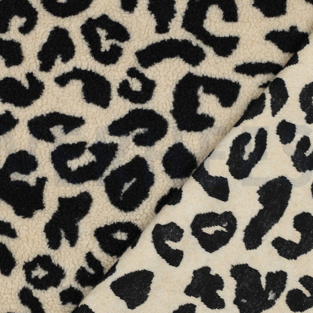 TEDDY JACQUARD TIERHAUT SCHWARZ #7