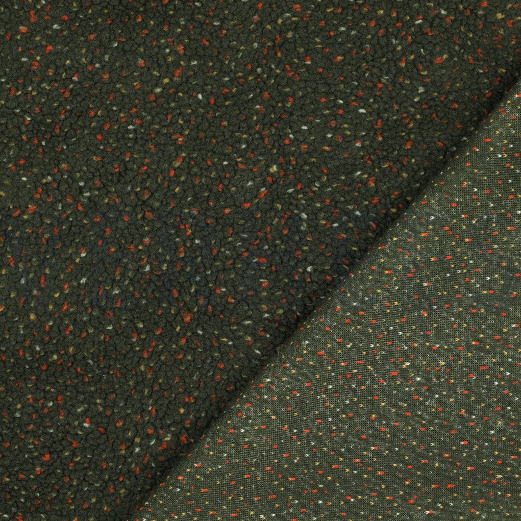 TEDDYSTOFF TWEED ARMEEGRÜN (high resolution) #4