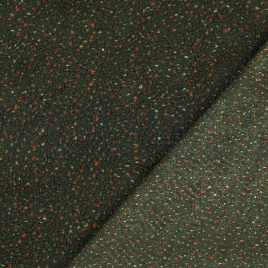 TEDDYSTOFF TWEED ARMEEGRÜN #7