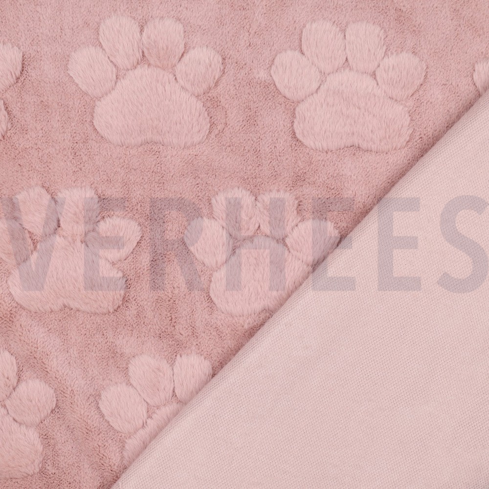POLAIRE PATTES DE CHIEN POUDRE ROSE #7