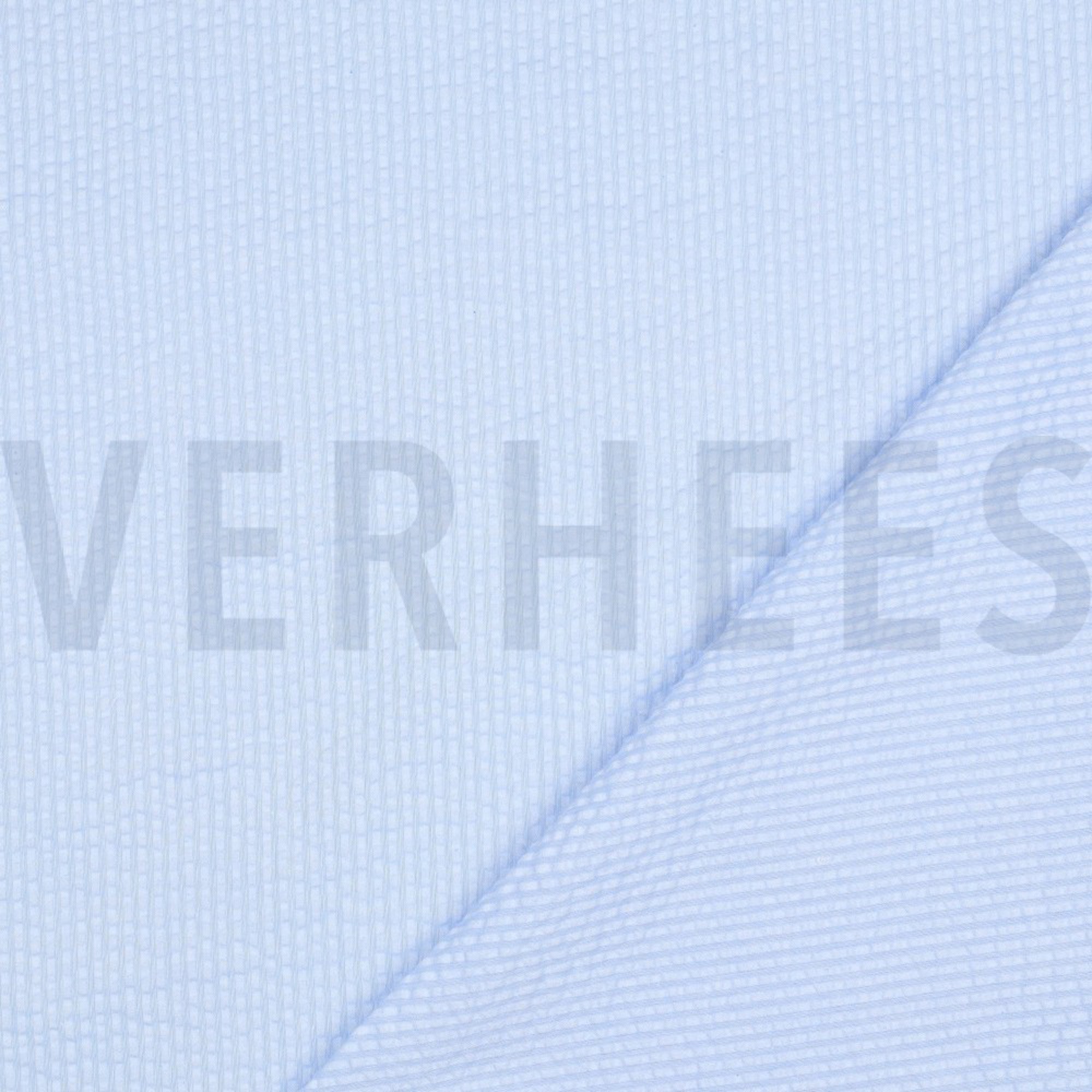 BAUMWOLLE SEERSUCKER GARNGEFÄRBT STREIFEN BLAU (high resolution) #4