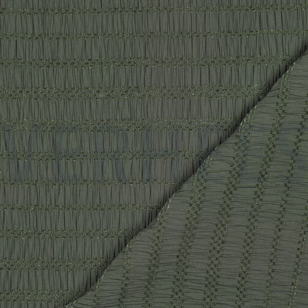 CHENILLE JACQUARD ARMEEGRÜN #7