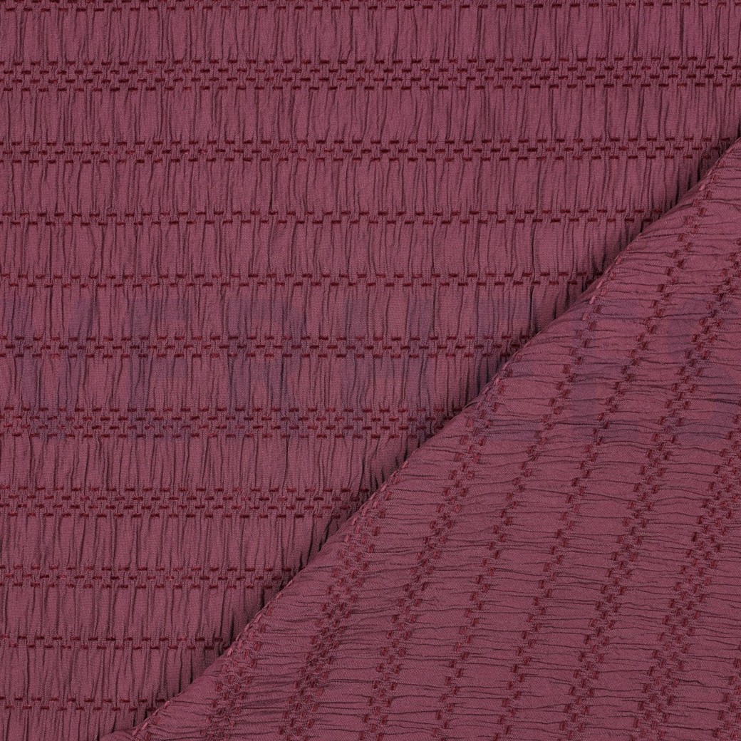 CHENILLE JACQUARD BORDEAUXROT #7