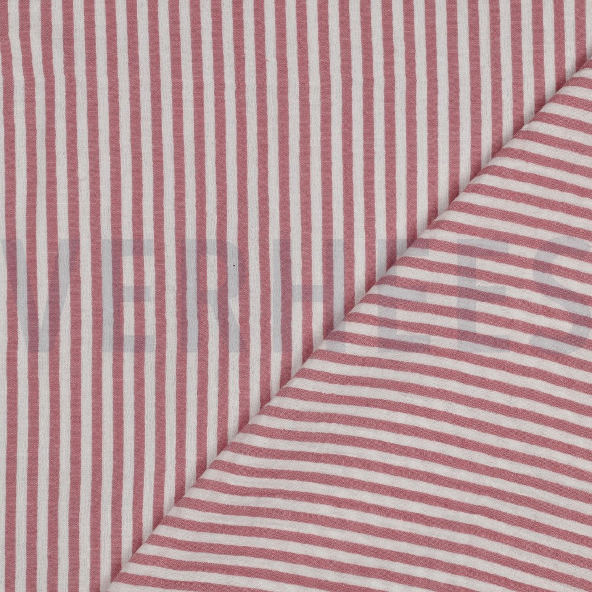 MUSSELIN GARNGEFÄRBT STREIFEN ROSÉ (high resolution) #4