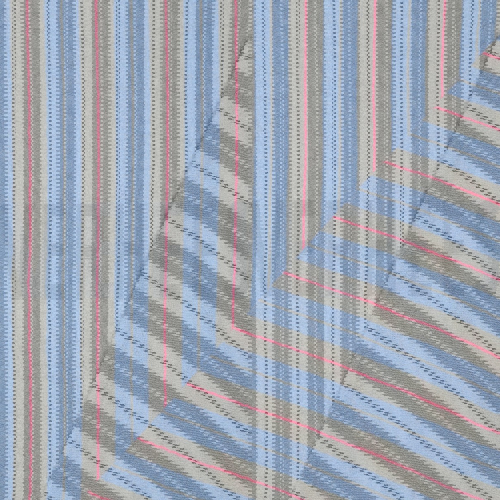 MUSSELIN GARNGEFÄRBT STREIFEN BLAU (high resolution) #4