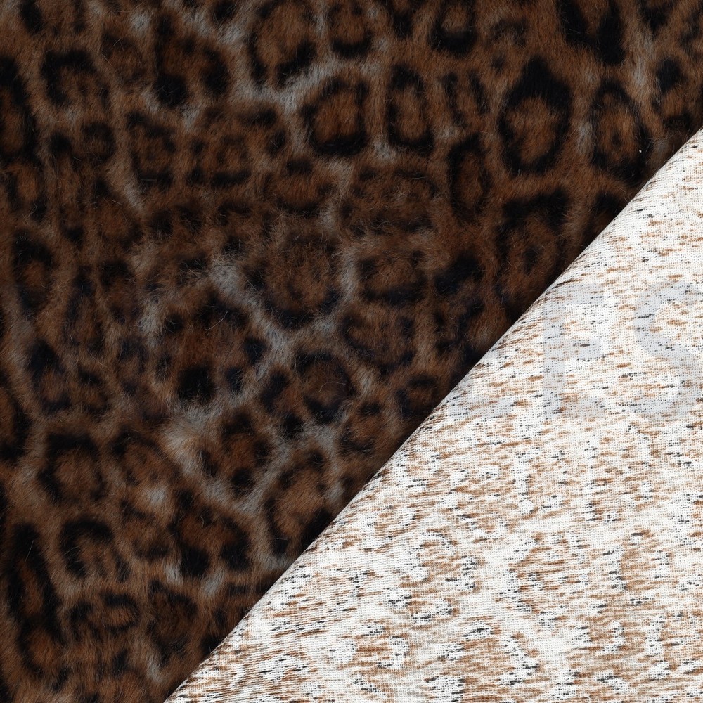 FAUSSE FOURRURE PEAU D’ANIMAL BRUN #7