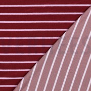COTTON TOWELLING YARN DYED STRIPES BLUSH/LILAC (thumbnail) #4