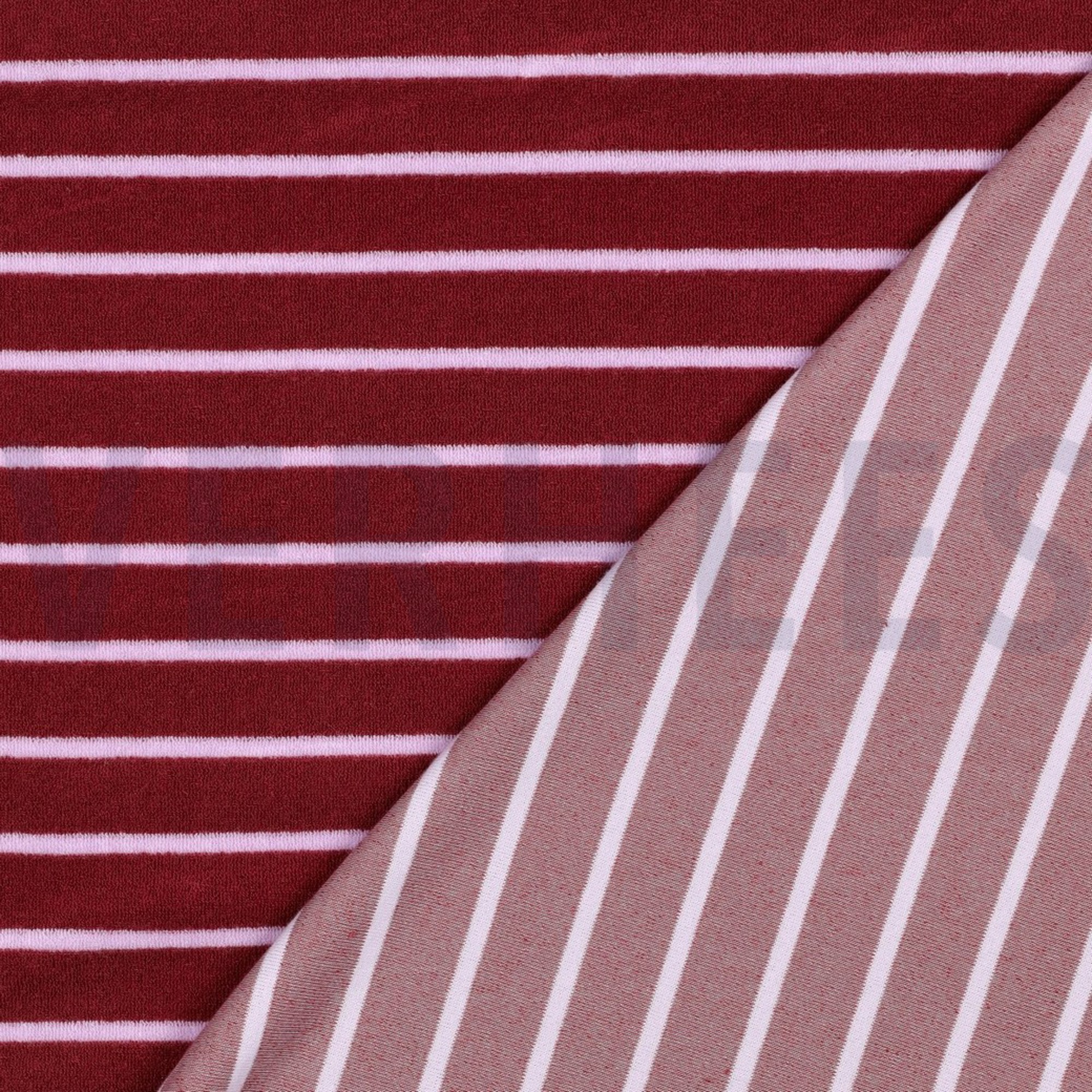 COTTON TOWELLING YARN DYED STRIPES BLUSH/LILAC (high resolution) #4