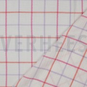 DOUBLE GAUZE YARN DYED CHECKS LAVENDER (thumbnail) #4