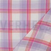 DOUBLE GAUZE GARENGEVERFD RUITEN LAVENDEL (thumbnail) #4