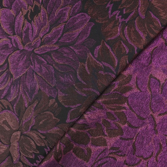 JACQUARD FLEURS VIOLET #7