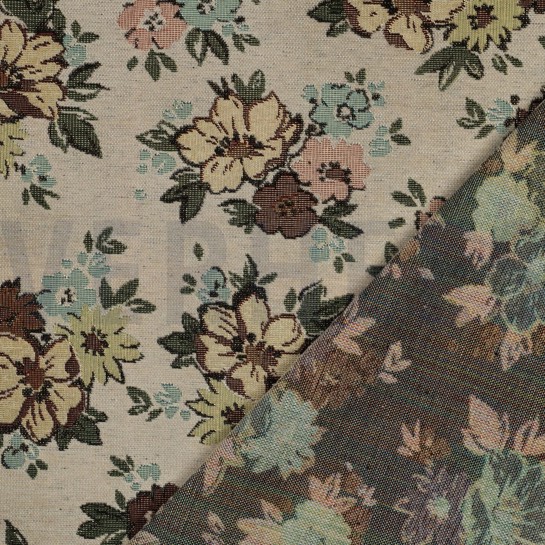 GOBELIN CHENILLE FLEURS SABLE #7