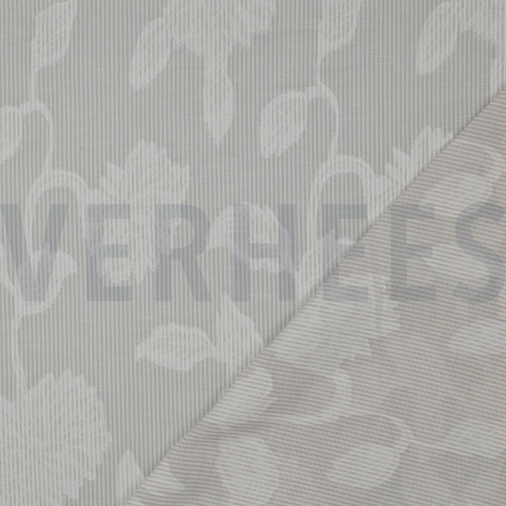 COTTON YARN DYED STRIPES JACQUARD FLOWERS SAND #7