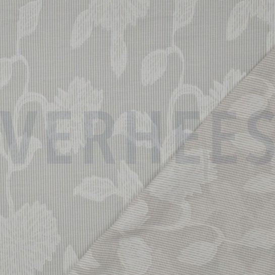 COTON TEINT FIL RAYURES JACQUARD FLEURS SABLE #7