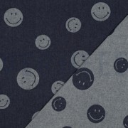 DENIM JACQUARD SMILEYS INDIGO (thumbnail) #4