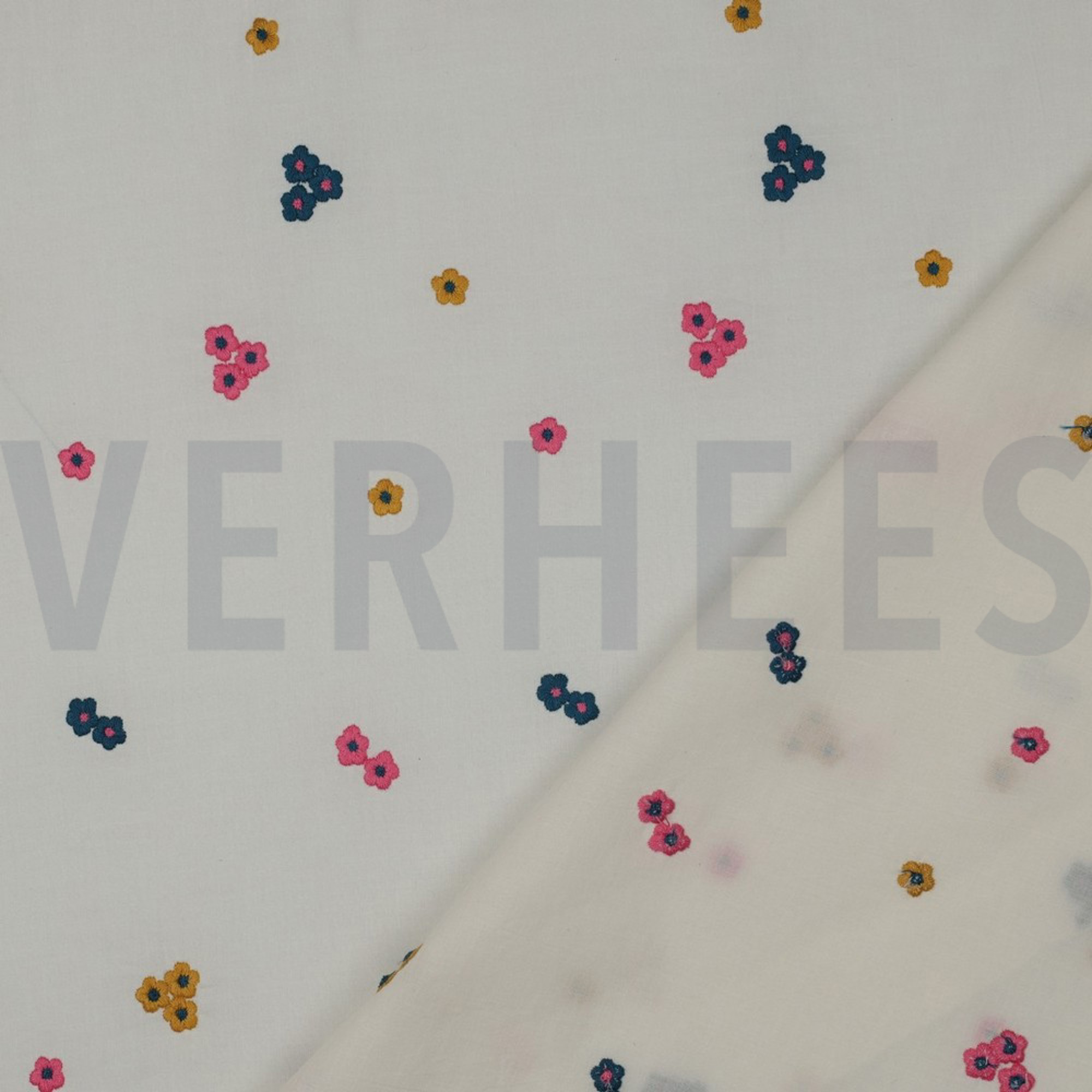 COTTON VOILE EMBROIDERY FLOWERS PINK (high resolution) #4