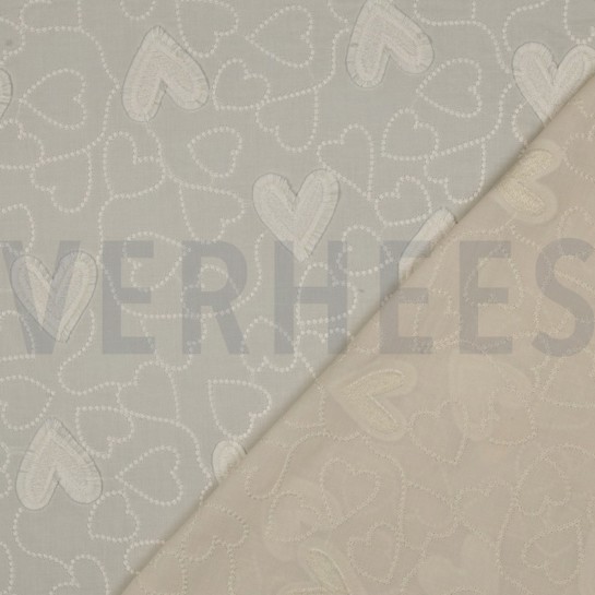 COTON VOILE COEURS ÉCRU #7