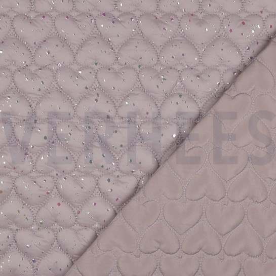 MATELASSÉ FOIL COEURS POUDRE FONCÉE #7