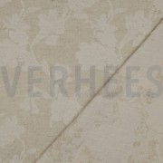 LINEN COTTON JACQUARD FLOWERS NATURAL (thumbnail) #4