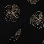 LIN VISCOSE BRODERIE FLEURS NOIR (thumbnail) #4