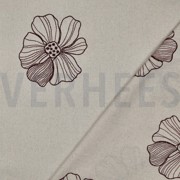LEINEN VISKOSE STICKEREI BLUMEN NATUR (thumbnail) #4
