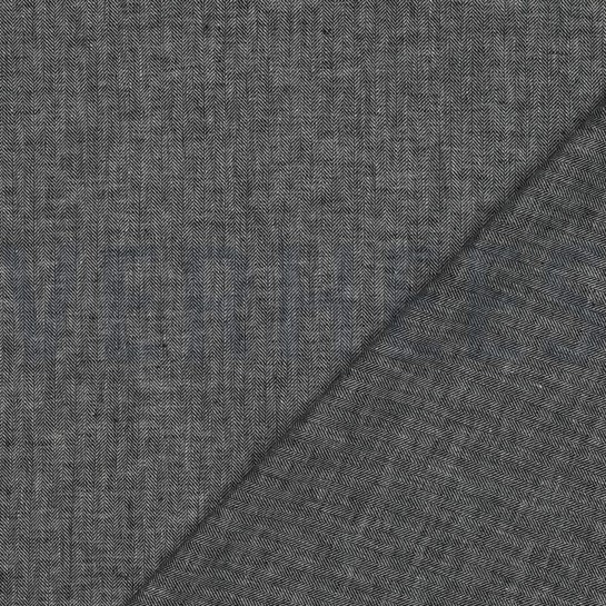 LINNEN KATOEN VISGRAAT ZWART #7