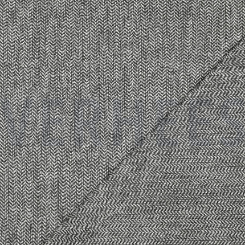 LIN COTON CHEVRON VERT ARMÉE #7
