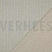 LIN COTON JACQUARD RAYURE BEIGE (thumbnail) #4