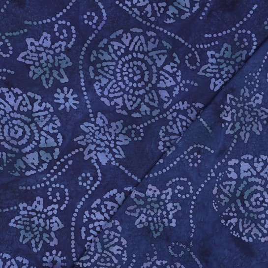 HANDCRAFTED BATIK VISCOSE NAVY #7