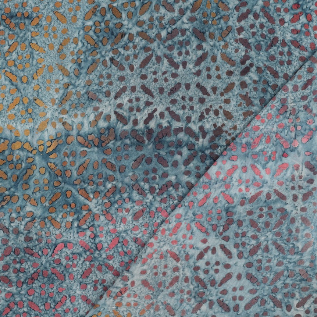 HANDCRAFTED BATIK VISCOSE BLUE #7