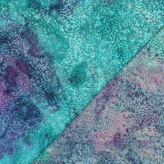 HANDCRAFTED BATIK VISCOSE TURQUOISE #7