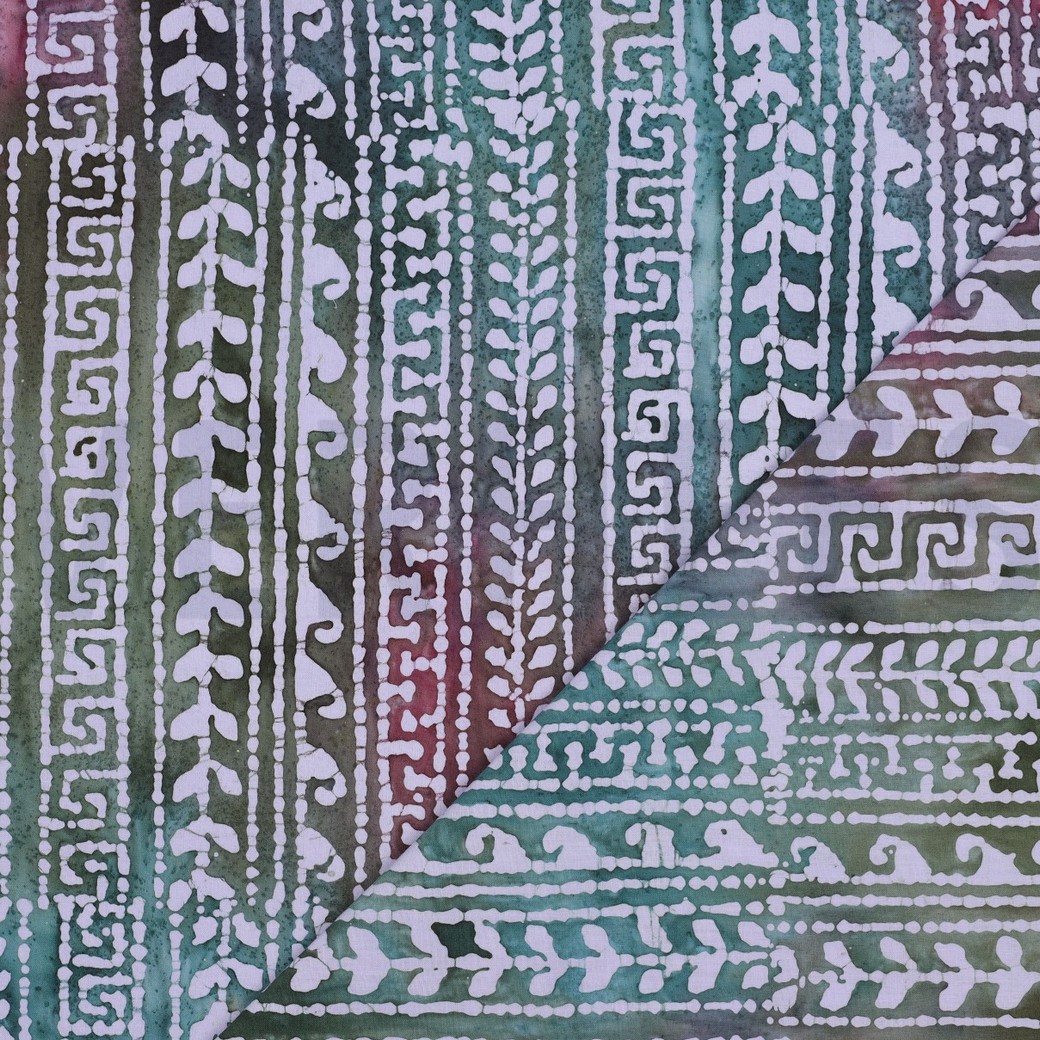 HANDCRAFTED BATIK COTTON PURPLE #7